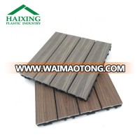 Recyclable Wood Plastic outside Composite diy wpc decking tiles