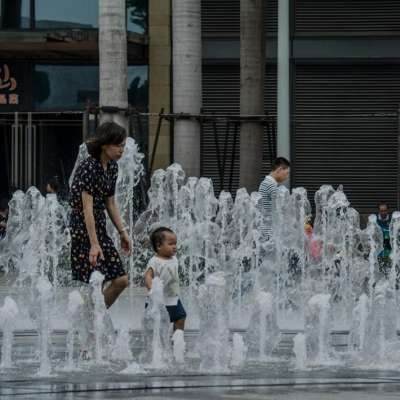 amusement park kids playing outdoor customized music water fountains