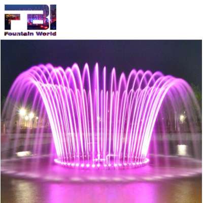 large size outdoor  Decorative Music Fountain Movable Dancing Garden Fountain with underwater lights